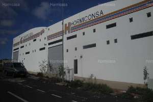 Industriehallen in El Matorral, Puerto del Rosario, Las Palmas, Fuerteventura. 
